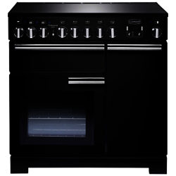 Rangemaster Professional Deluxe 90 Induction Hob Range Cooker Gloss Black